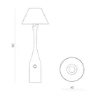 LGH0192 - Glass table lamp FOG big