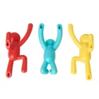 318165-022 - BUDDY wall hook (3) Assortment, red, yellow, blue