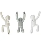 318165-023 - BUDDY wall hook (3) Assortment, grey