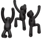 318165-040 - Buddy wall hook (3) Assortment, black