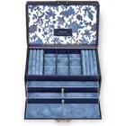 25.501.014.008 - Elly jewellery case, navy (genuine leather)