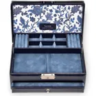 34.501.014.008 - Jewellery case Hellen, navy (real leather)