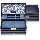 34.501.014.008 - Jewellery case Hellen, navy (real leather)