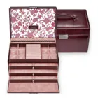 72.501.360.102 - Jewellery case Jasmin, bordeaux