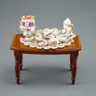 001.850/0 - Biedermeier table "coffee hour", Miniature