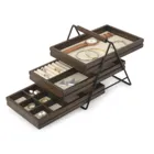 1004037-048 - TERRACE Jewelry Tray, black/walnut