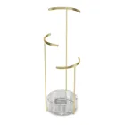 1014862-104 - TESORA Tall jewellery stand with base, brass