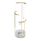 1014862-104 - TESORA Tall jewellery stand with base, brass