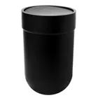 023269-040 - TOUCH Trash can with lid, black