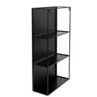 1009654-040 - CUBIKO Wall Mirror and Storage Unit, black