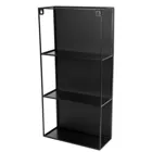 1009654-040 - CUBIKO Wall Mirror and Storage Unit, black