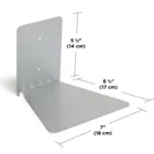 1005073-560 - CONCEAL Floating Shelves made of metal, set of 3, silver, large