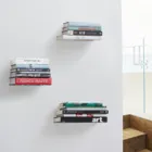 1005073-560 - CONCEAL Floating Shelves made of metal, set of 3, silver, large