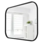 1014801-040 - HUB 61X91 Rectangular Wall Mirror, black