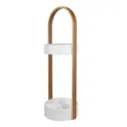 320240-668 - BELLWOOD Umbrella Stand, white/natural