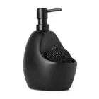 330750-040 - JOEY Soap Pump with scrubby caddy, black