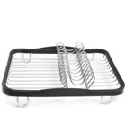 330065-744 - SINKIN Dish Rack, smoke/nickel