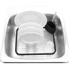 330065-744 - SINKIN Dish Rack, smoke/nickel