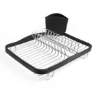 330065-744 - SINKIN Dish Rack, smoke/nickel