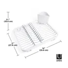 330065-670 - SINKIN Dish Rack, white/nickel