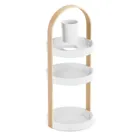 1015098-668 - BELLWOOD Cosmetic Stand, white/ natural