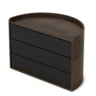 1014748-048 - MOONA storage box, black/walnut