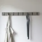 318858-1045 - Flip 8 Wall Mounted Coat Rack, grey/pewter