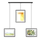 1016057-040 - EXHIBIT Photo Frame, hanging on rod, 3 pieces, black