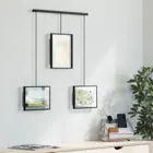 1016057-040 - EXHIBIT Photo Frame, hanging on rod, 3 pieces, black