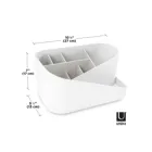 1016977-910 - GLAM cosmetic organizer, white / gray