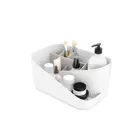 1016977-910 - GLAM cosmetic organizer, white / gray