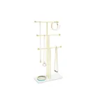 1017310-524 - TRIGEM jewelry tree KD, white / brass