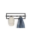 1016881-040 - CUBIKO 5 coat rack with 5 movable hooks, black