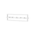 1016881-660 - CUBIKO 5 coat rack with 5 movable hooks, white