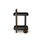 1015392-048 - BELLWOOD bar trolley / serving trolley, black / walnut