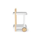 1015392-668 - BELLWOOD bar trolley / serving trolley, white / natural