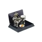 001.420/5 - Dog food bowl holder, miniature in 1:12 scale