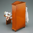 001.711/0 - Sewing and ironing cabinet - "Limited Edition", miniature in 1:12 scale