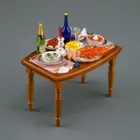 001.850/3 - Romantic dinner for two, miniature in 1:12 scale