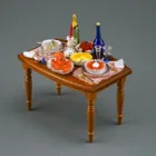 001.850/3 - Romantic dinner for two, miniature in 1:12 scale