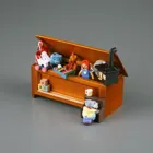 001.854/0 - Filled toy chest, miniature in 1:12 scale