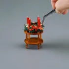 001.897/1 - Side table with Advent wreath, miniature in 1:12 scale