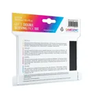 GGS10110 - Matte double sleeving package transparent / black (2x100 sleeves)