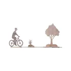 SW10168 - Cyclist, stainless steel wind chime