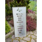 SW10160 - Garden sign "Was du liebst...", stainless steel