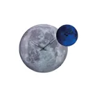 3164 - Wall Clock "Moon Dome", Glass, Luminous, Ø 35 cm