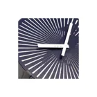 3257 - Wall/Table Clock "Running Dog", Plastic, Black, 30.5 cm