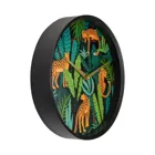 7355 - Wall Clock "Urban Jungle", Plastic, Black, Ø 30 cm