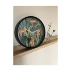 7355 - Wall Clock "Urban Jungle", Plastic, Black, Ø 30 cm