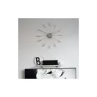 2610ZI - Wall Clock "Plug Inn", Stainless Steel/Plastic, Silver, Ø 58 cm